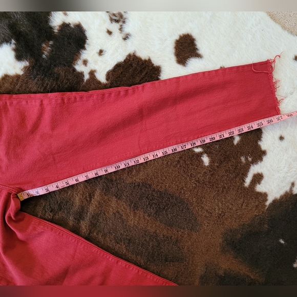 Cherry Red Levi’s Wedgie Jeans - Picture 9 of 9